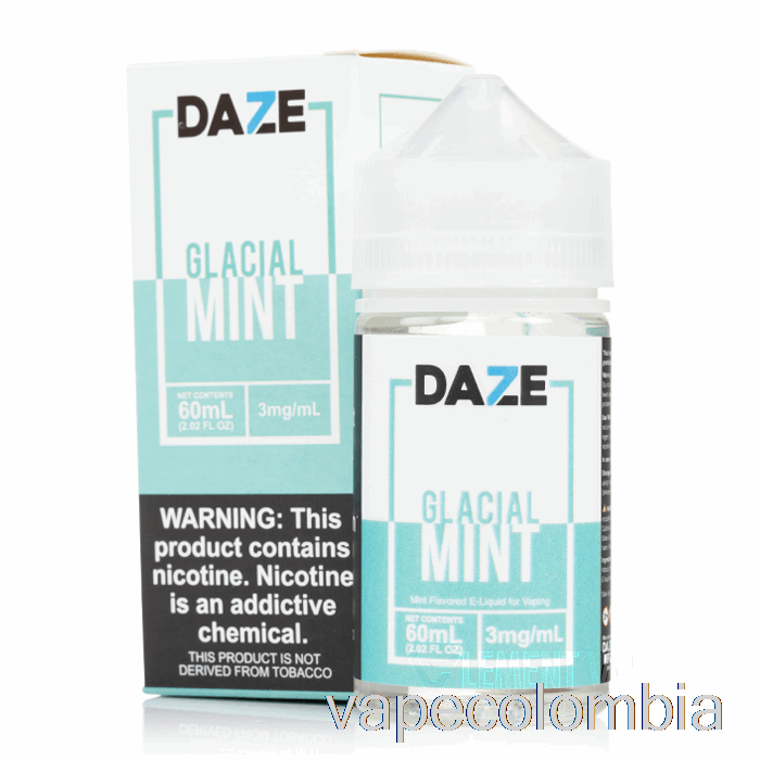 Vape Kit Completo Glacial Mint - E-líquido 7 Daze - 100ml 12mg